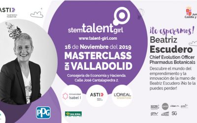 Beatriz Escudero, Chief Evolution Officer de Pharmadus Botanicals, inaugura la tercera edición del proyecto STEM Talent Girl en Valladolid