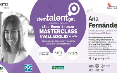 Ana Fernández, directora de calidad de AMRI, imparte la 3ª masterclass de Stem Talent Girl en Valladolid
